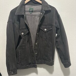 Women’s Oversized Black Denim Jacket